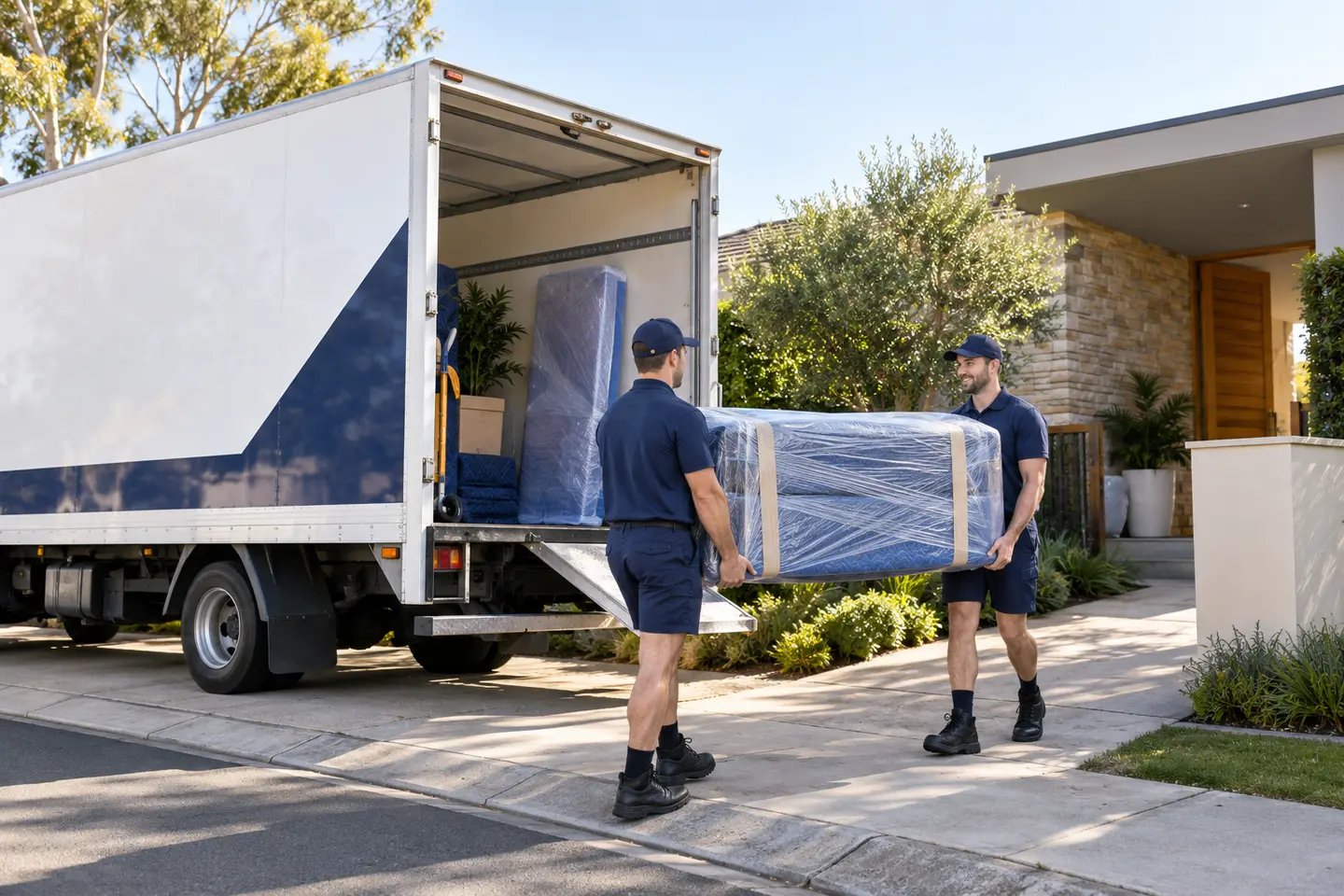 My City Movers Adelaide truck supplied with a professional moving team